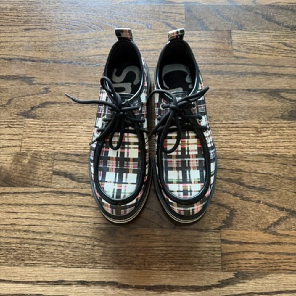 Circus by Sam Edelman Plaid Platform Lace-Up Oxfords Women's Size 6.5 M